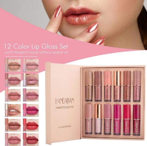 Elite Choice 12-Color Matte Liquid Lipstick Set – Long-Lasting, Waterproof & Highly Pigmented