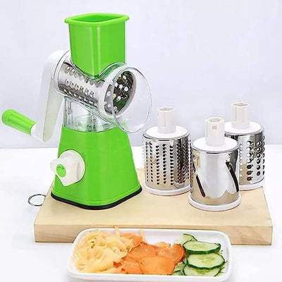 Elite Choice 3-in-1 Vegetable Cutter Machine – Multi-Function Drum Slicer for Potato, Onion & Carrot