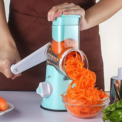 Elite Choice 3-in-1 Vegetable Cutter Machine – Multi-Function Drum Slicer for Potato, Onion & Carrot