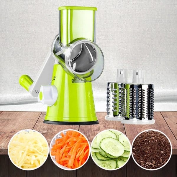 Elite Choice 3-in-1 Vegetable Cutter Machine – Multi-Function Drum Slicer for Potato, Onion & Carrot