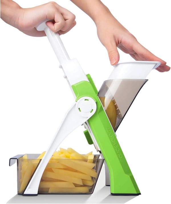 Elite Choice 4-in-1 Adjustable Multi-Function Vegetable Cutter & Chopper – Drum Grater & Kitchen Shredder
