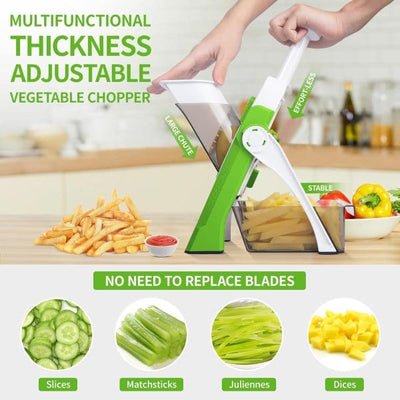 Elite Choice 4-in-1 Adjustable Multi-Function Vegetable Cutter & Chopper – Drum Grater & Kitchen Shredder