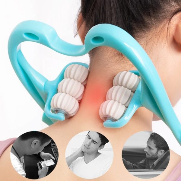 6-Wheel Pressure Point Neck & Body Massager – Relieve Neck, Back & Shoulder Pain