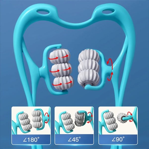 6-Wheel Pressure Point Neck & Body Massager – Relieve Neck, Back & Shoulder Pain