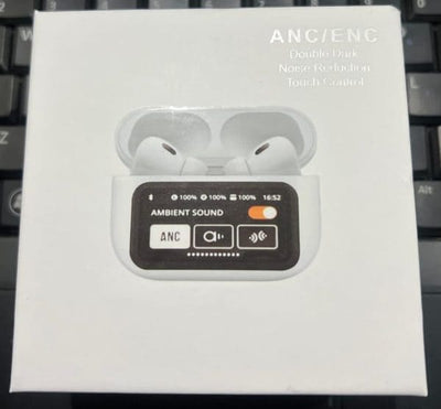 Elite Choice Air A9 Pro Digital Display Case - ANC/ENC Touch Screen Wireless Earbuds