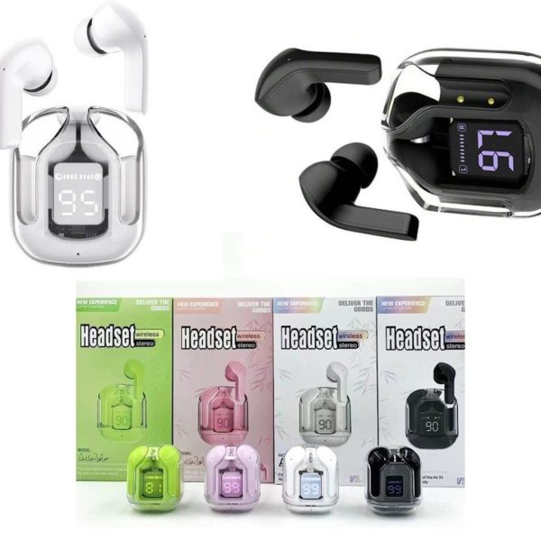 Elite Choice Air31 Wireless Earbuds – Crystal Clear Design, Bluetooth 5.3, Noise Cancelling