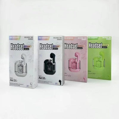 Elite Choice Air31 Wireless Earbuds – Crystal Clear Design, Bluetooth 5.3, Noise Cancelling