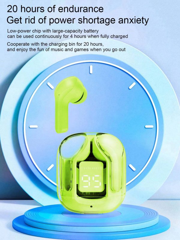 Elite Choice Air31 Wireless Earbuds – Crystal Clear Design, Bluetooth 5.3, Noise Cancelling