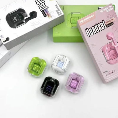 Elite Choice Air31 Wireless Earbuds – Crystal Clear Design, Bluetooth 5.3, Noise Cancelling