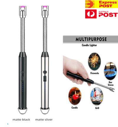 Elite Choice USB Rechargeable Arc Lighter – Flameless, Windproof & 360° Rotatable with LED Display