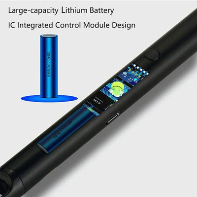 Elite Choice USB Rechargeable Arc Lighter – Flameless, Windproof & 360° Rotatable with LED Display