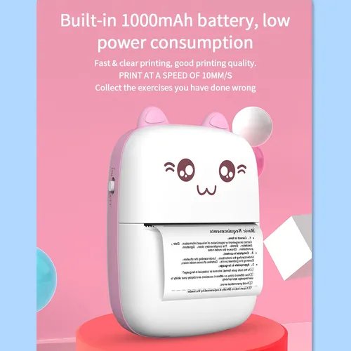 Elite Choice Mini Portable Thermal Printer – Pocket-Sized Inkless Bluetooth Printer