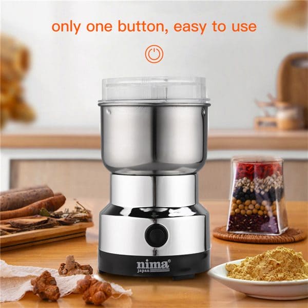 Elite Choice Nima 300W Electric Coffee & Spice Grinder – Stainless Steel, Multi-Purpose Grinding Machine