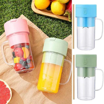 Elite Choice Portable Mini Juicer Blender with Straw Cup – USB Rechargeable (500ml)