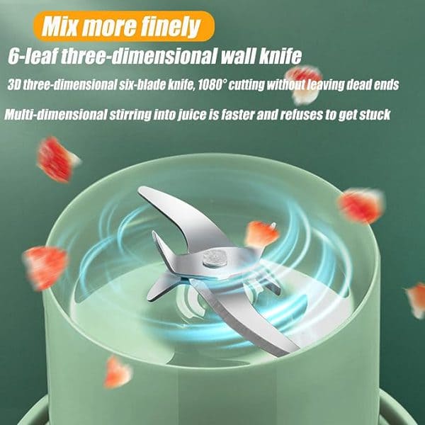 Elite Choice Portable Mini Juicer Blender with Straw Cup – USB Rechargeable (500ml)