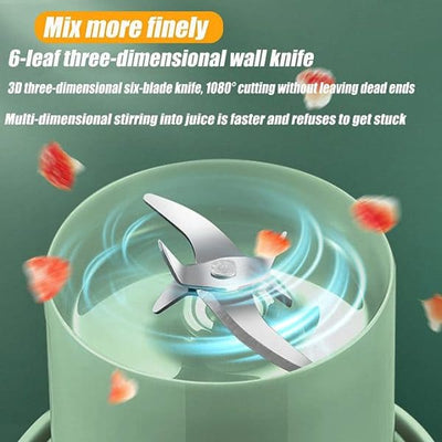 Elite Choice Portable Mini Juicer Blender with Straw Cup – USB Rechargeable (500ml)