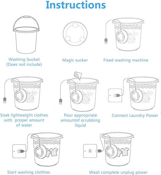 Elite Choice Portable USB Travel Washer