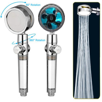 High-Pressure Turbo Shower Head – Water-Saving & ON/OFF Switch