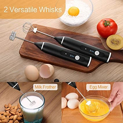 Elite Choice  Rechargeable Electric Coffee Mixer & Egg Beater – Quick Frothing & Multi-Use Handheld Blender