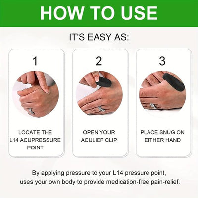 Elite Choice Sugar Control LI4 Acupressure Point Clip – Migraine & Stress Relief Hand Clip